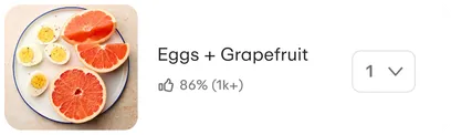 Eggs and grapefruit